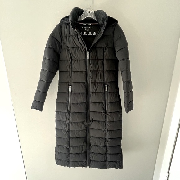 Nautica Water-Resistant Long Puffer Coat - Picture 5 of 10